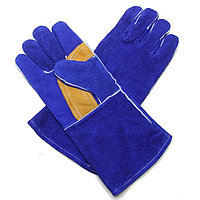 Краги спилковые пятипалые, усиленные