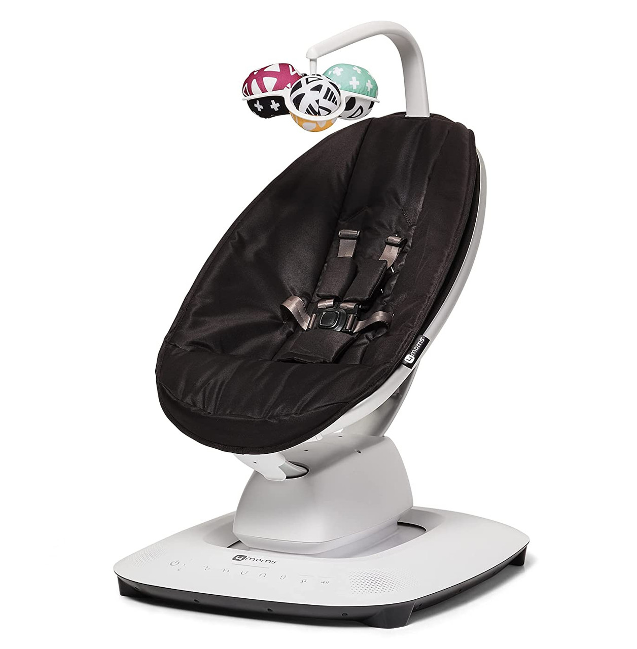 Кресло - качалка MamaRoo5 Black + вкладыш Mint/Mesh (4Moms, США) - фото 2 - id-p105422963