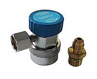 ВЕНТИЛЬ QC-19L быстросъемный для автокондиционеров (под углом 90, резьба 1/4 SAE наружн.) низкого давления