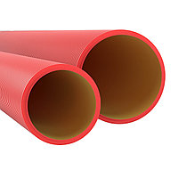 Труба гофрированная двустенная ПНД жесткая для кабельной канализации д.200мм, SN12, 1030Н, 6м, цвет красный