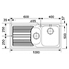 Кухонная мойка   FRANKE LLX 651 3.5" прав короб вент, фото 2