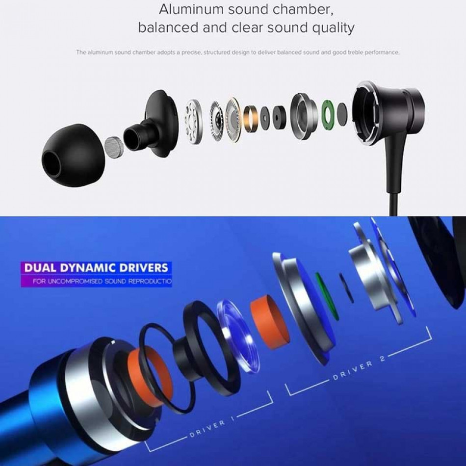 Наушники Xiaomi Double Dynamic Earphone SDQEJ06WM - фото 3 - id-p82679029