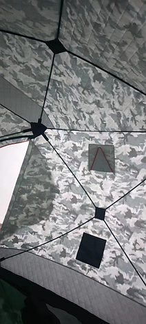 Зимняя Палатка КУБ 240см на 240см трёхслойная, фото 2