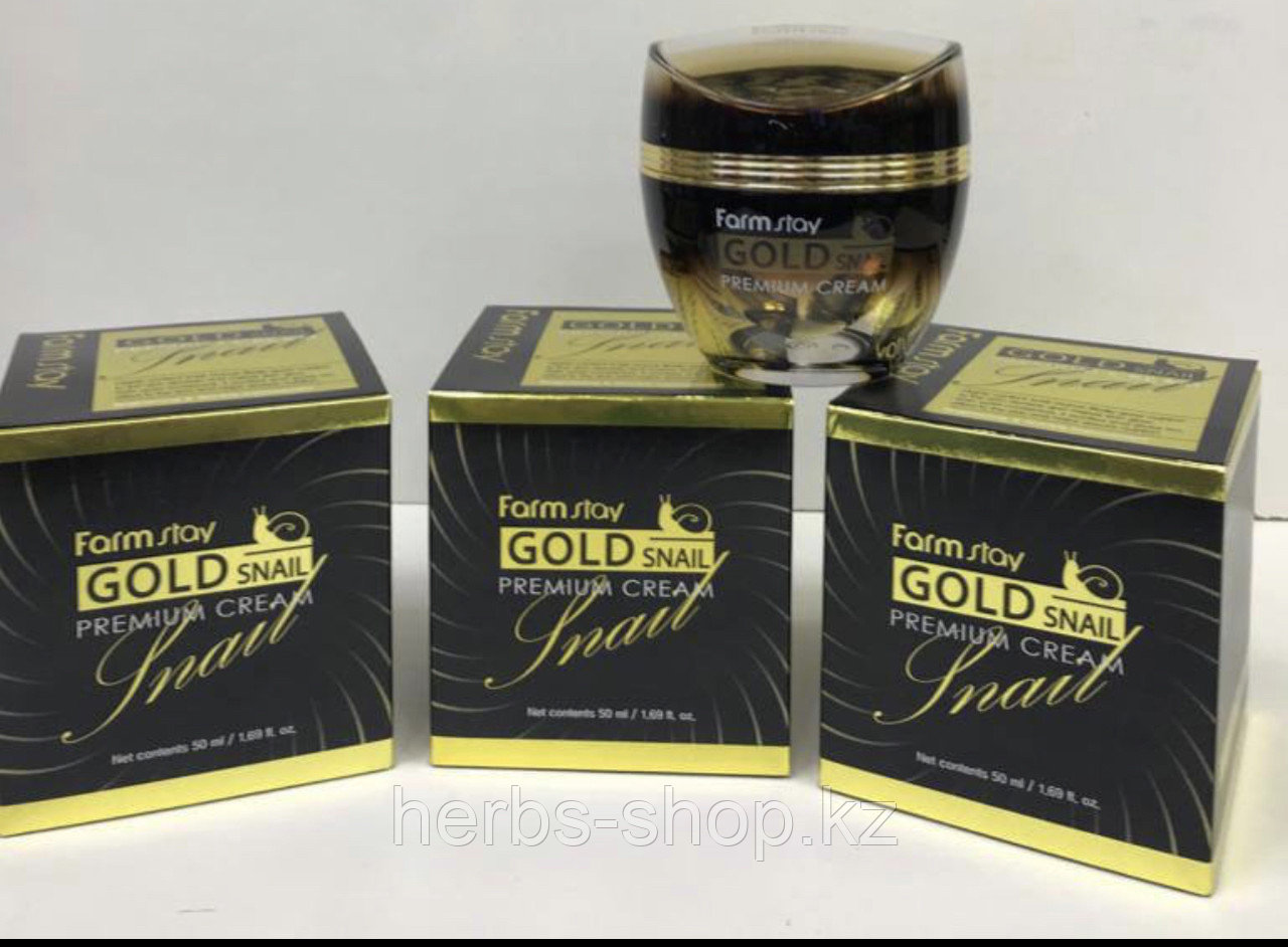 Gold Snail Premium Cream [FarmStay],крем от морщин улитка Фарм стэй
