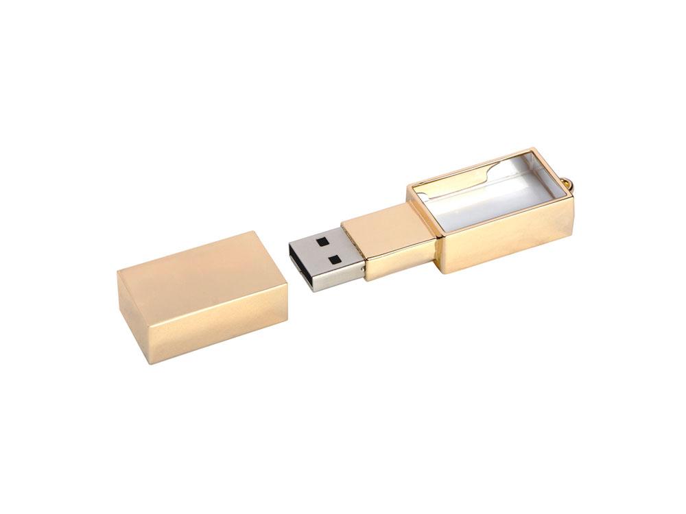 USB-флешка на 32 ГБ, золото - фото 2 - id-p105433669