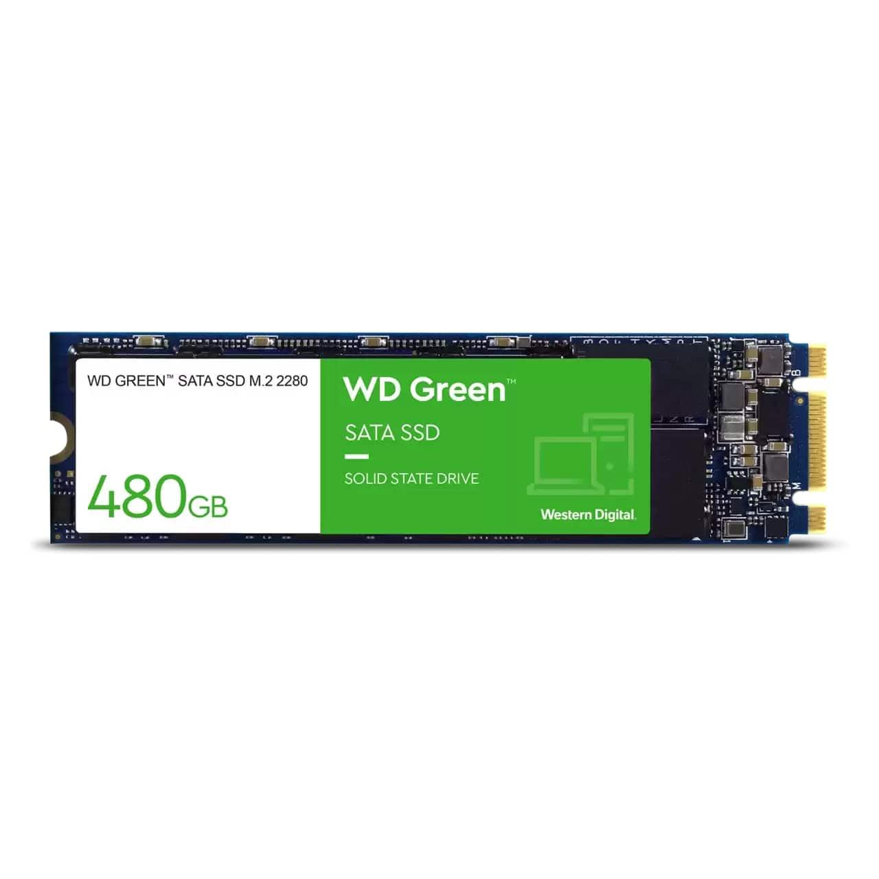 Твердотельный накопитель  480GB SSD WD GREEN M.2 WDS480G3G0B
