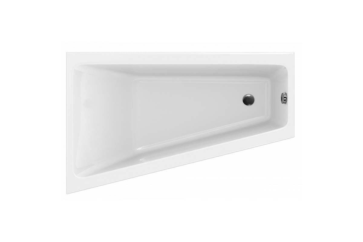 Ванна асимметричная CREA 160x100 левая белый - фото 1 - id-p105437292