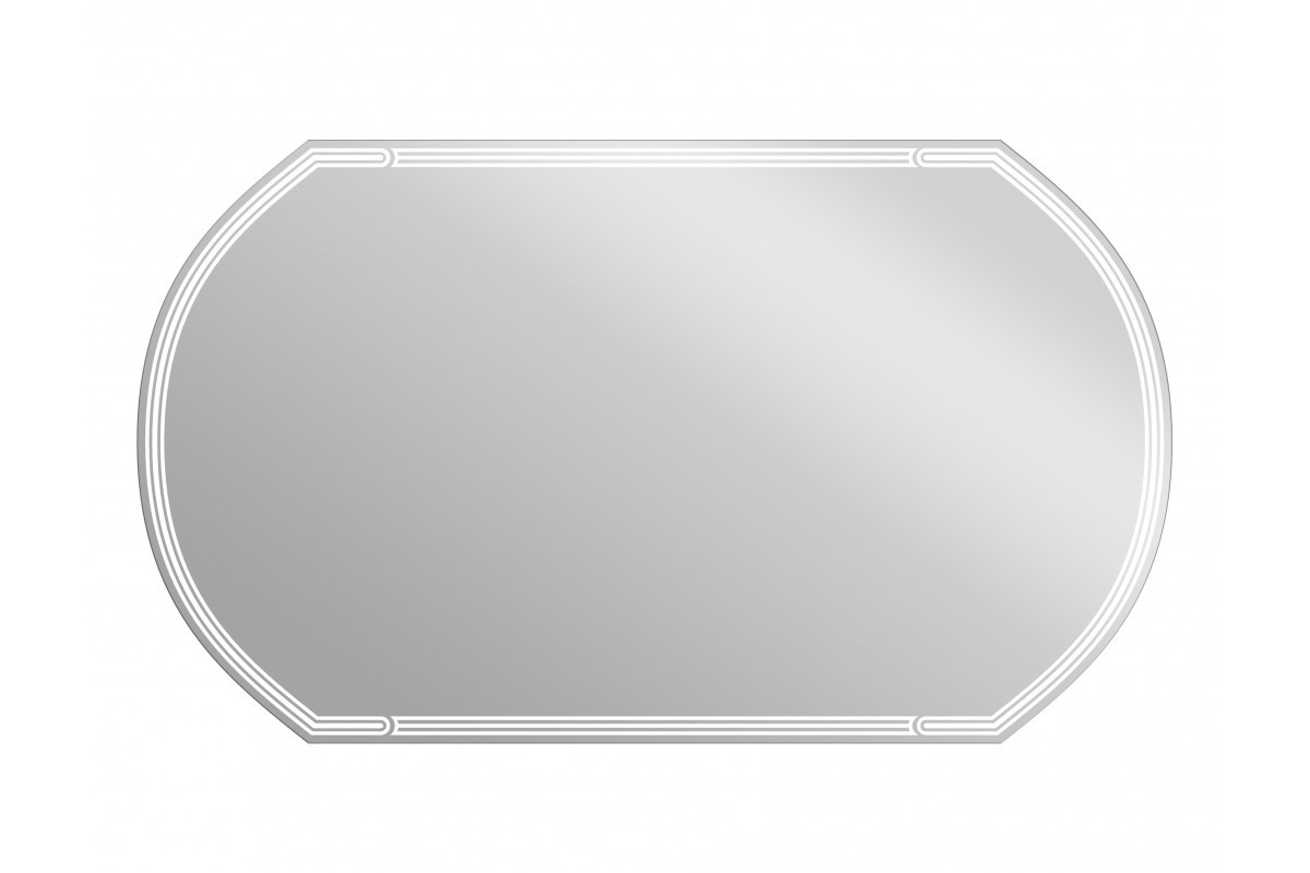 Зеркало LED 090 design 120x70 с подсветкой с антизапотеванием овальное - фото 1 - id-p105437359