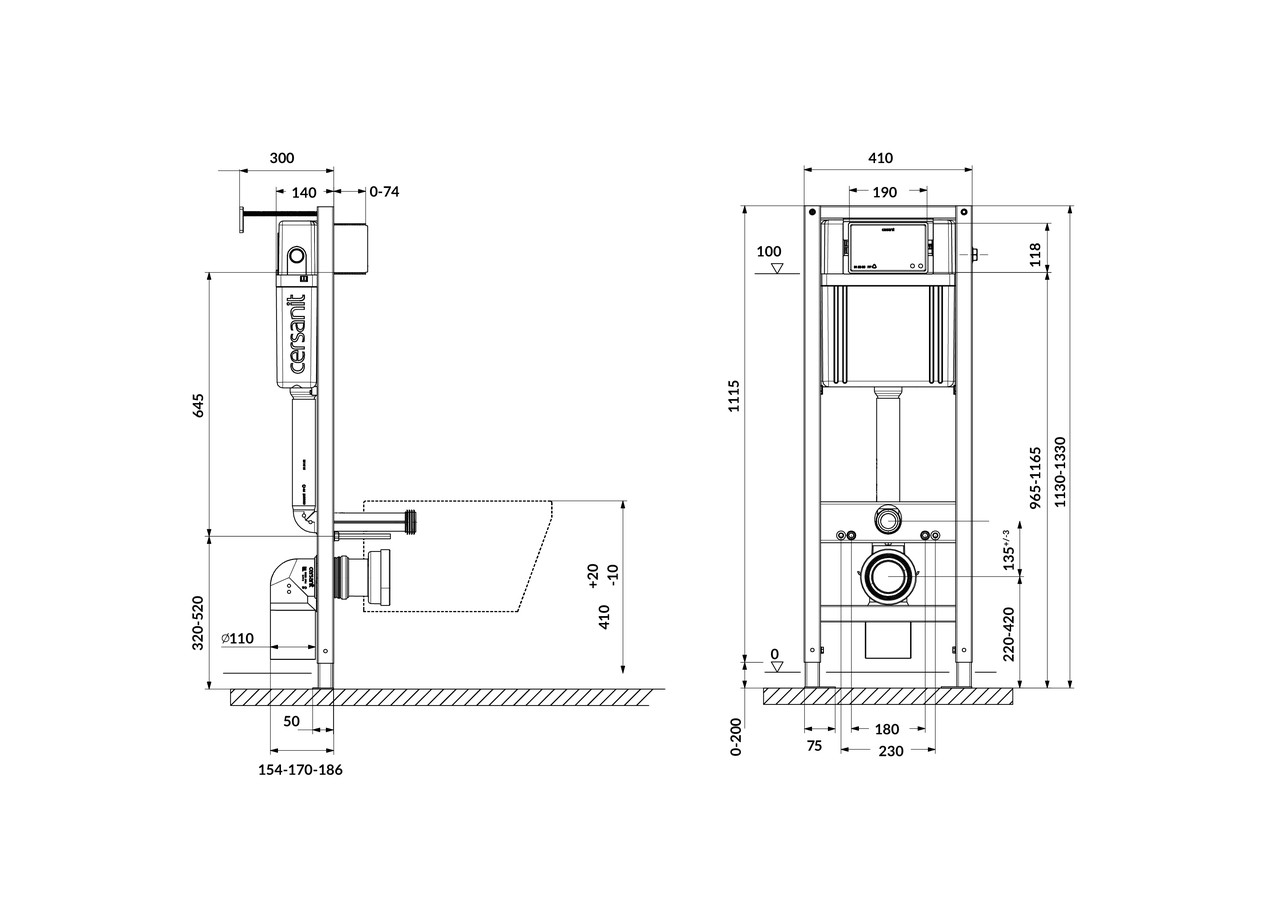 Инсталляция AQUA SMART M 40 для унитаза механическая окрашенная - фото 4 - id-p105437380