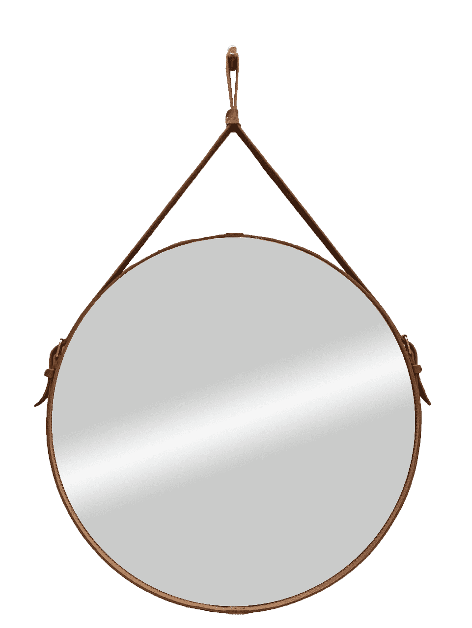 Зеркало Ритц D 650 на ремне из натуральной кожи коричневого цвета - фото 1 - id-p105440270