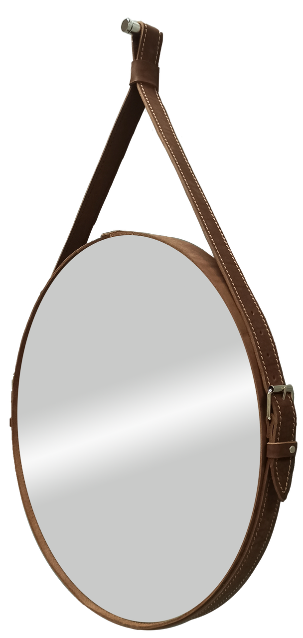 Зеркало Ритц D 650 на ремне из натуральной кожи коричневого цвета - фото 2 - id-p105440270