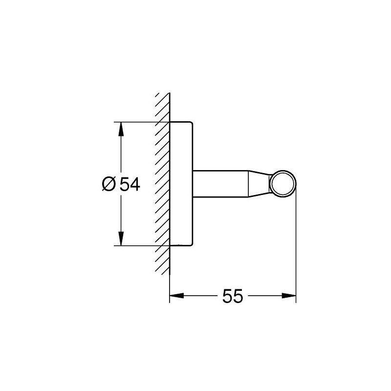 Крючок двойной Grohe Bau Cosmopolitan 40461001 - фото 2 - id-p105438334