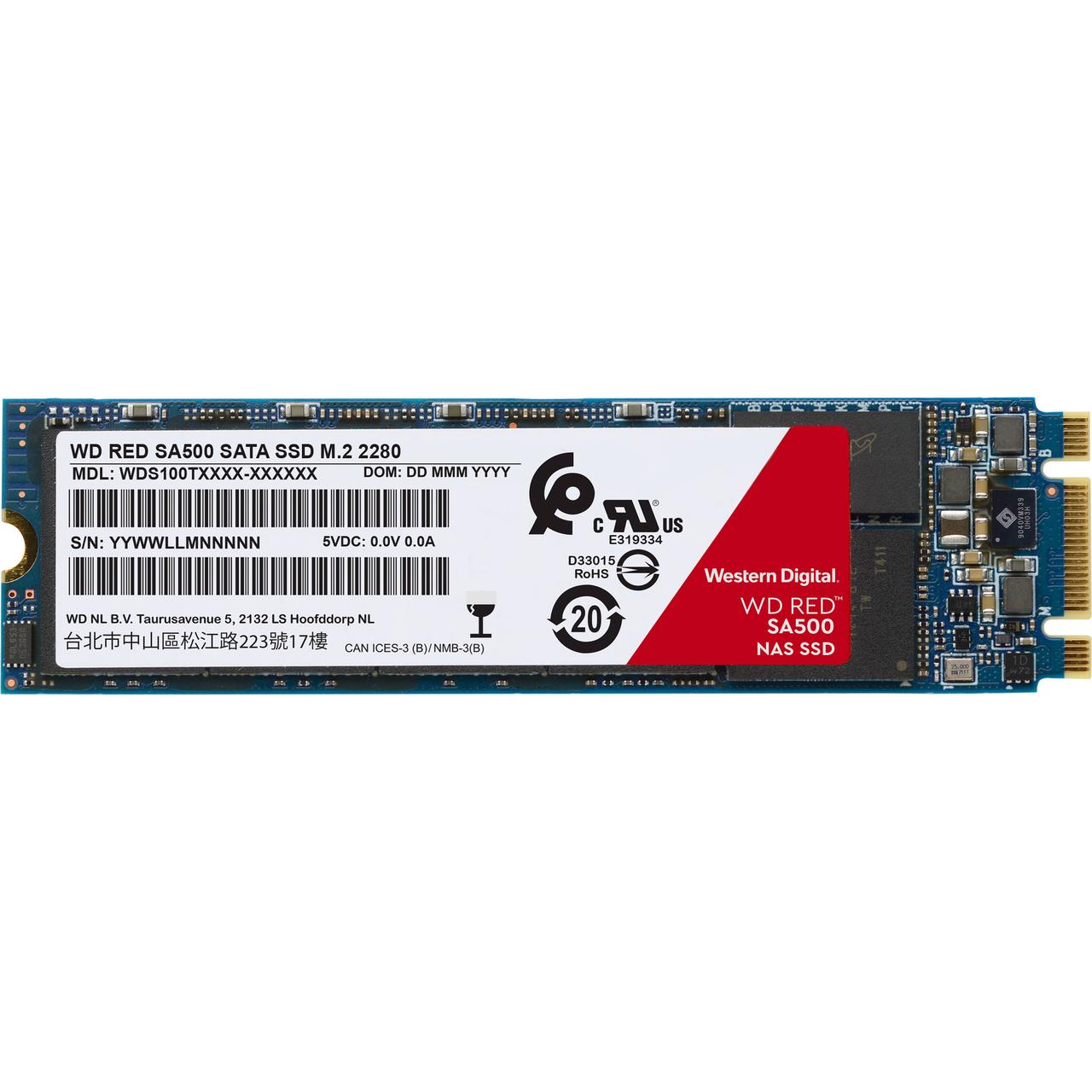 Твердотельный накопитель 1000GB SSD WD RED SA500 3D NAND M.2 WDS100T1R0B - фото 1 - id-p105441204