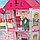 Домик кукольный игрушечный с мебелью аксессуарами и питомцами в комплекте No.1237-1, фото 6