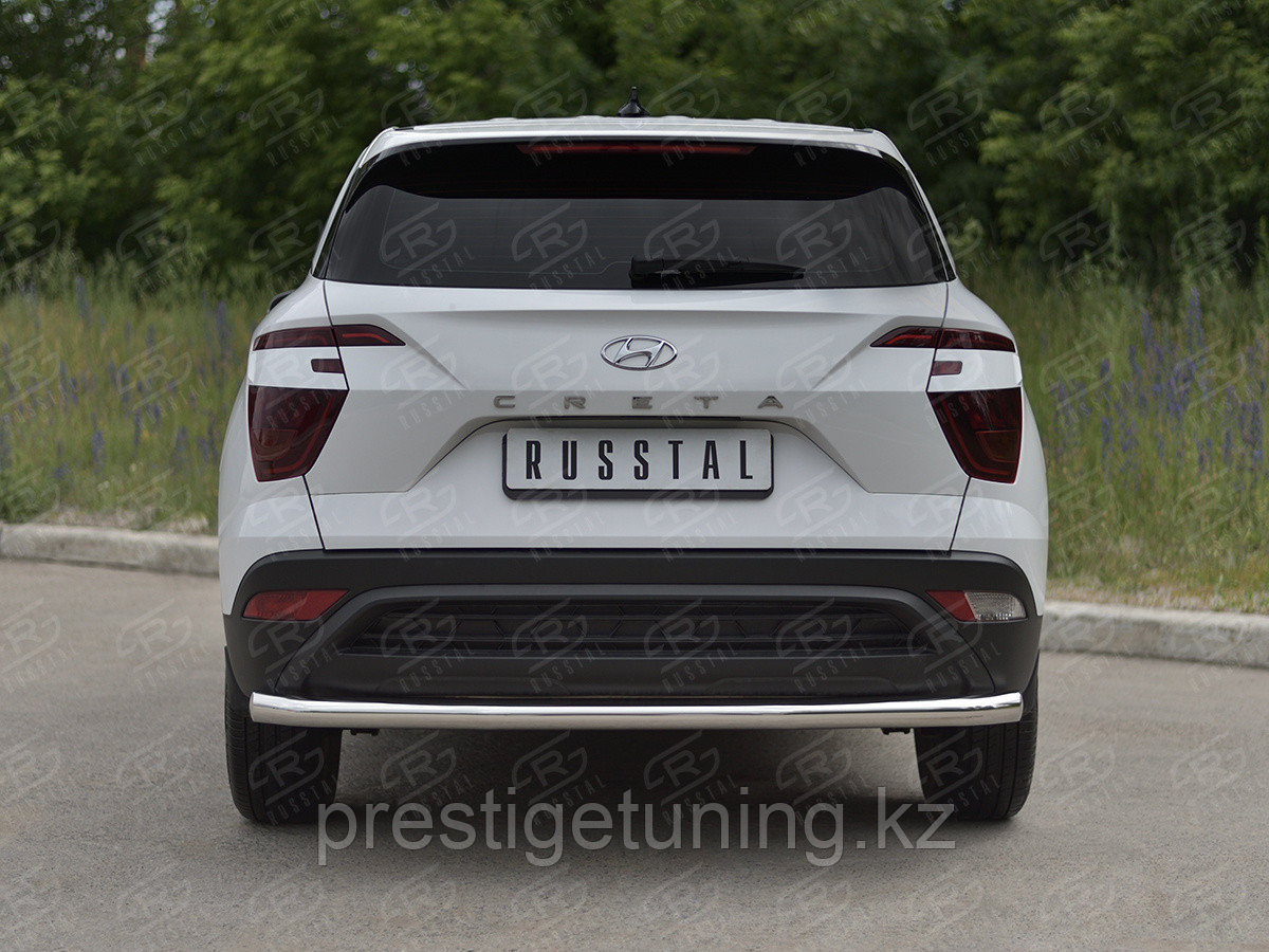 Защита заднего бампера d63 секции Hyundai Creta 2021 по н.в