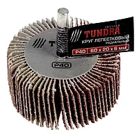 Круг лепестковый радиальный TUNDRA, 60 х 20 х 6 мм, P40