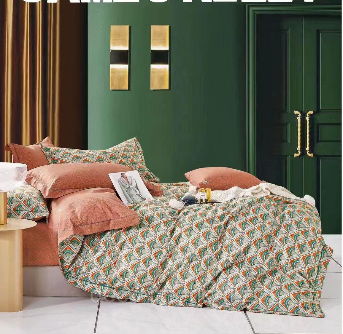 Полуторный комплект постельного белья из хлопка с крупным принтом цветов. - фото 2 - id-p105443218