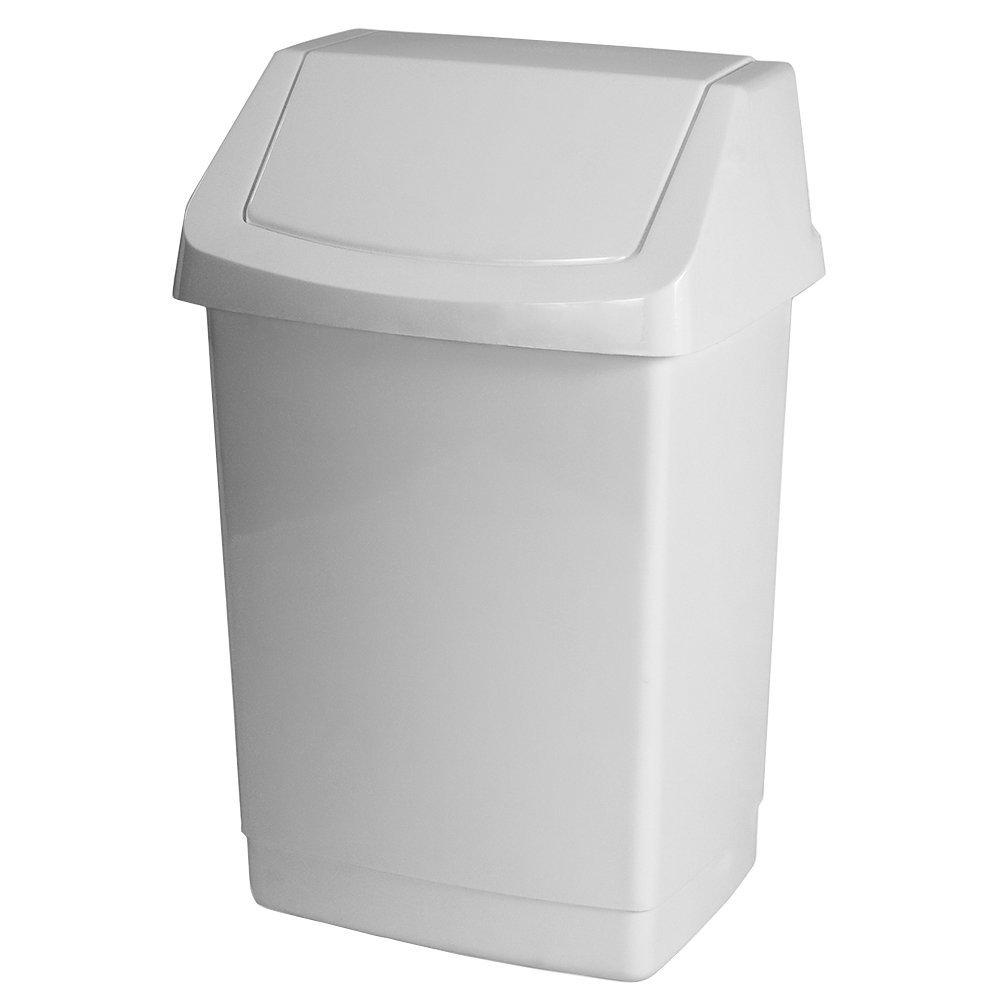 Ведро мусорное CLICK-15 л белое (173215) - фото 1 - id-p100994186