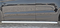 Пороги труба d63 (вариант 3) Hyundai Santa Fe 2007-2012
