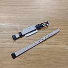 Черный Кожаный ремешок "Ardi" 8 мм. на наручные женские часы. Lezar. Матовый. Производство Беларусь., фото 2