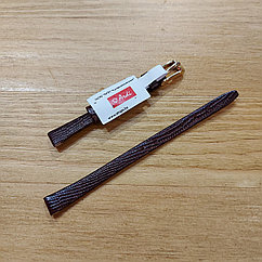 Коричневый Кожаный ремешок "Ardi" 8 мм. на наручные женские часы. Lezar. Глянец. Производство Беларусь.