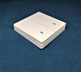 Беспроводной выключатель 2-клавишный RF433 белый