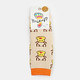 Носки детские махровые, цвет светло-бежевый, размер 14-16, фото 4