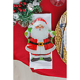 Блюдо стеклянное сервировочное Доляна «Дед Мороз», 19×13,5×2 см, фото 5