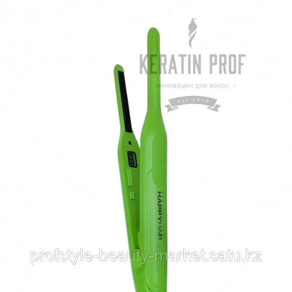 Утюжок для челки титановые пластины Happy Hair Зеленый - фото 1 - id-p105449680