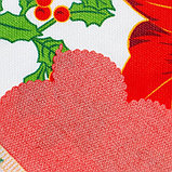 Скатерть новогодняя Доляна "Праздничный узор" 145*260 см, 100% п/э, фото 8
