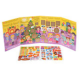 Книжка со скретч слоем и многоразовыми наклейками «Новогодний карнавал», фото 2