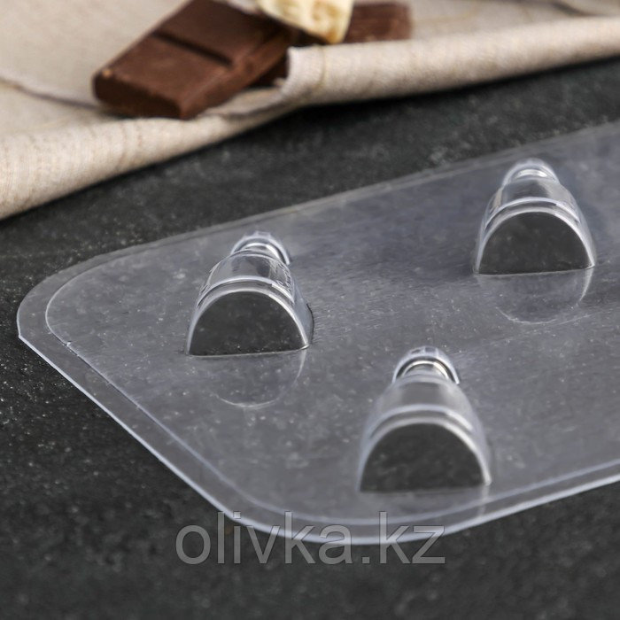 Форма для шоколада и конфет пластиковая «Мини Шампанское», размер ячейки 5×2,3 см, цвет прозрачный - фото 3 - id-p105460441