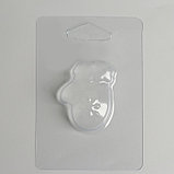 Пластиковая форма для мыла «Варежка», 4,5х3,5х1,5см, фото 2