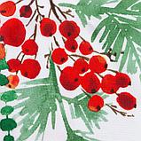 Скатерть новогодняя Доляна "Сhristmas berries" 145*260 +/- 2 см, 100% п/э, фото 9