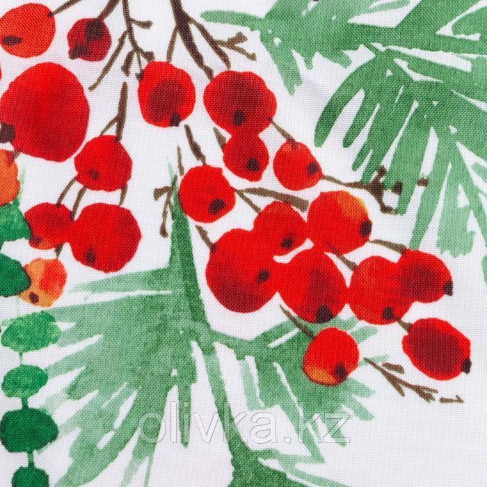 Скатерть новогодняя Доляна "Сhristmas berries" 145*260 +/- 2 см, 100% п/э - фото 9 - id-p105456606