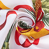 Скатерть новогодняя Доляна "Новогодние колокольчики" 145*300 +/- 2 см, 100% п/э, фото 7