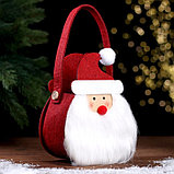 Новогодняя корзинка для декора «Дед Мороз» 12,5 × 8,5 × 24 см, фото 2