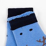 Носки детские махровые, цвет голубой, размер 14-16, фото 2
