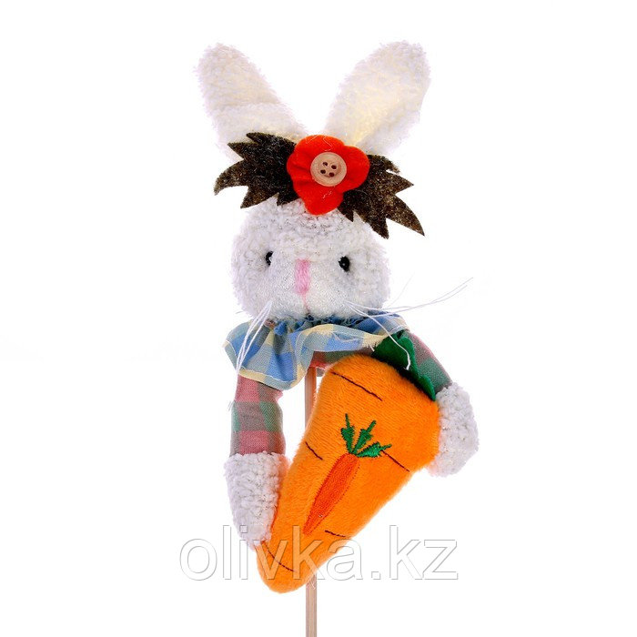 Мягкая игрушка-топпер «Кролик с морковкой», виды МИКС - фото 2 - id-p105473808