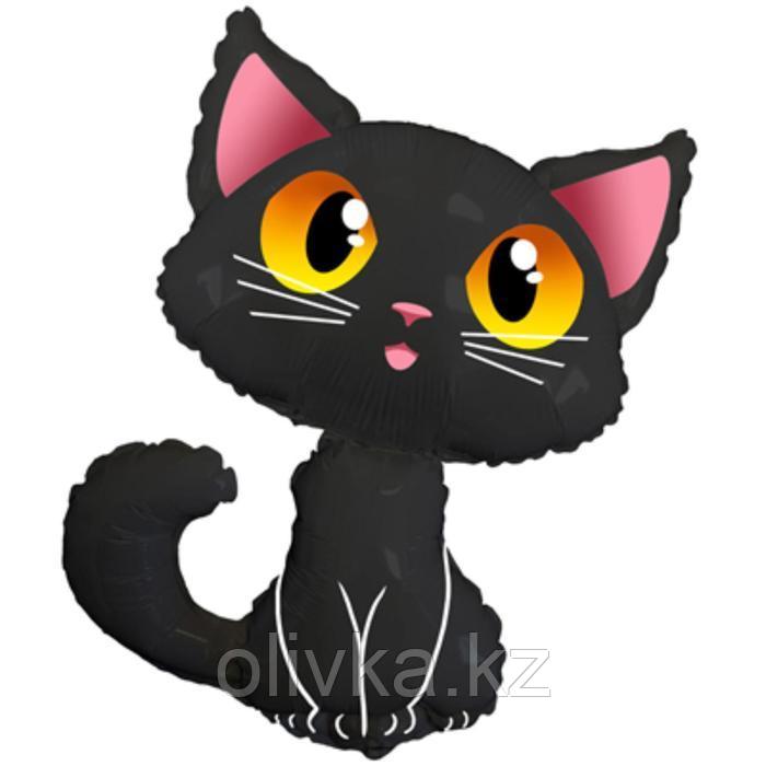 Шар фольгированный 36" «Кот чёрный», фигура