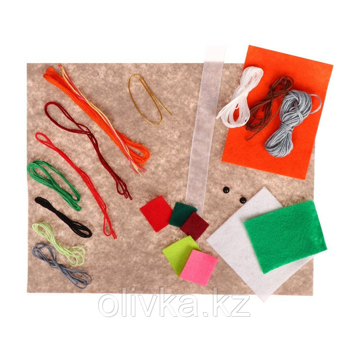 Набор для создания игрушки из фетра + раскраска «Морковный Заяц» - фото 3 - id-p105476971