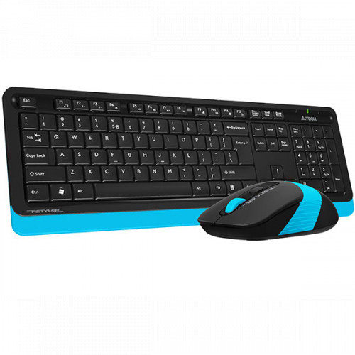 A4Tech Fstyler FG1010 Blue клавиатура + мышь (FG1010 BLUE) - фото 1 - id-p102136764