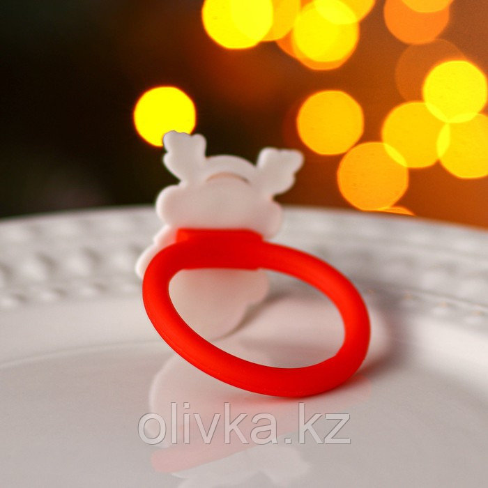 Кольцо для салфеток Доляна «Снеговик», 5×5,5 см - фото 4 - id-p105472193