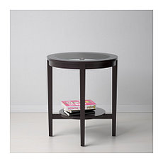 Столик придиванный МАЛМСТА черно-коричневый ИКЕА, IKEA , фото 3