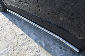 Пороги труба d63 (вариант 2) Hyundai Santa Fe 2013-2017