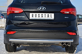 Защита заднего бампера d63 (дуга) Hyundai Santa Fe 2013-2017