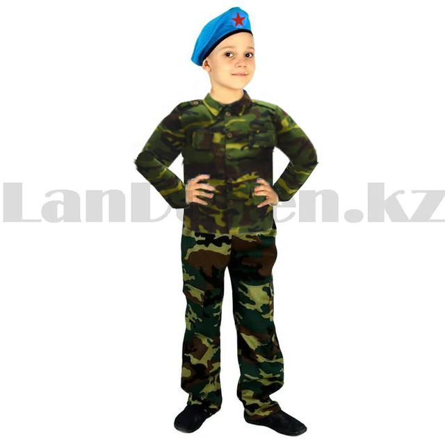 Костюм военный детский камуфляжный зеленый