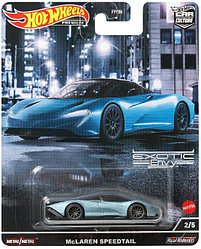 Hot Wheels Металлическая модель McLaren Speedtail, голубой