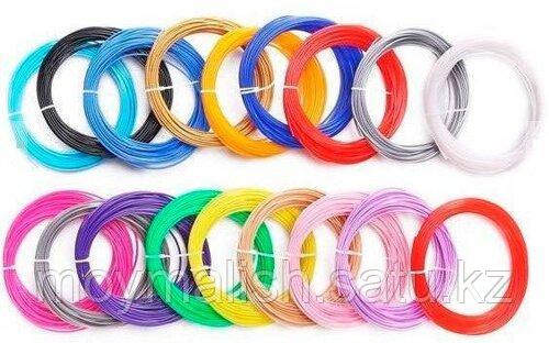 PLA набор разноцветных пластиковых стержней для 3D ручки 20 цветов по 10 м - фото 3 - id-p105484781