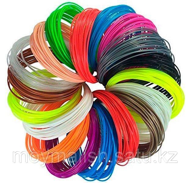 PLA набор разноцветных пластиковых стержней для 3D ручки 20 цветов по 10 м - фото 2 - id-p105484781